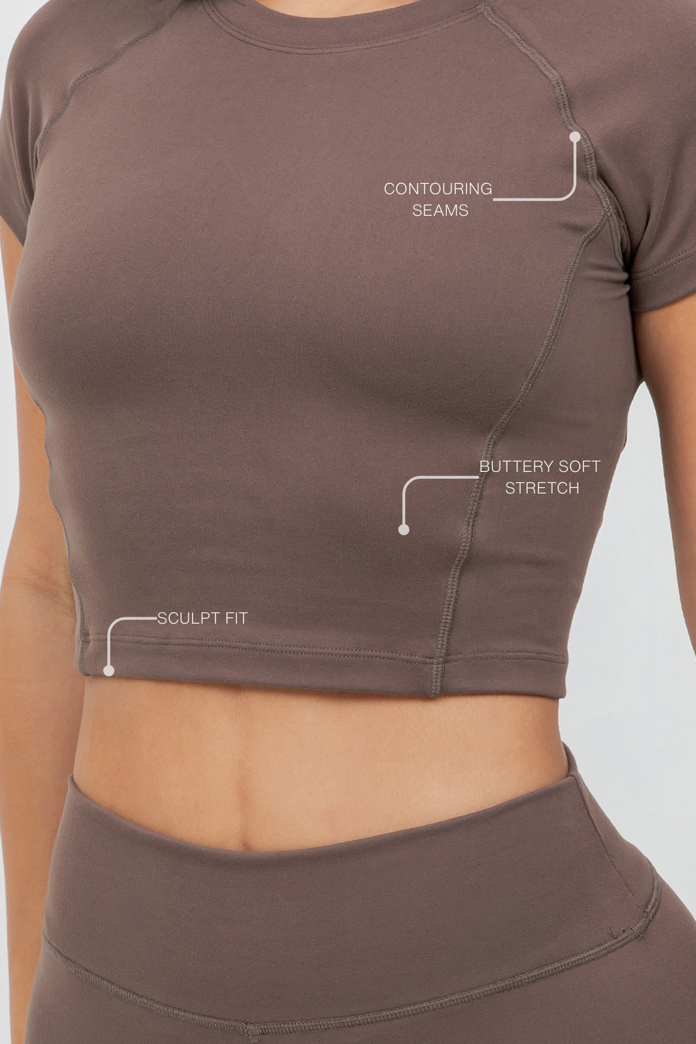 B’Agile Sculpt Fit Cropped Tee