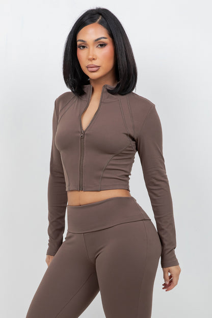B’Agile Sculpt Zip Cropped Jacket