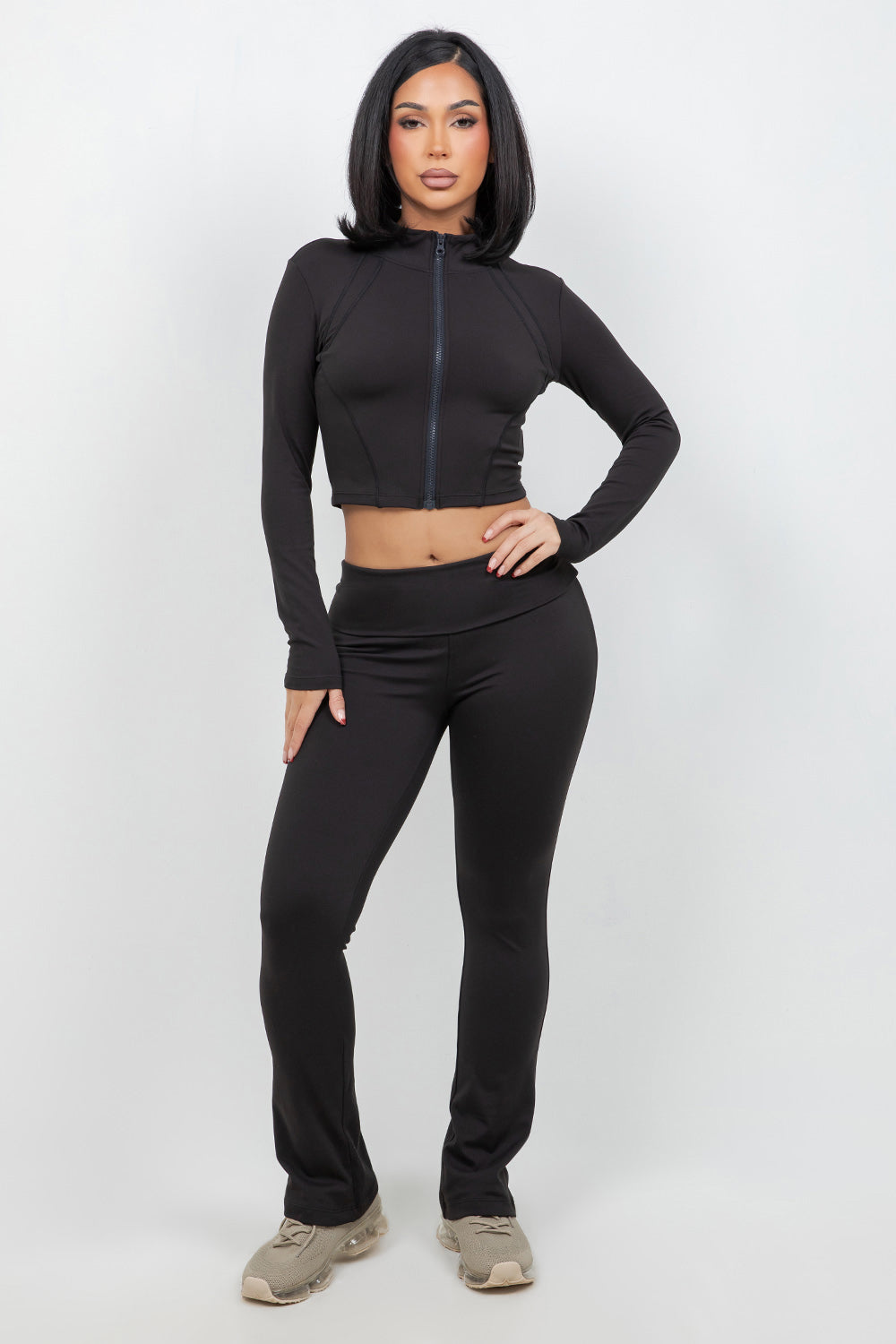 B’Agile Sculpt Zip Cropped Jacket