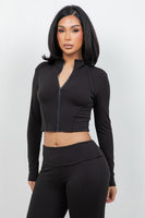 B’Agile Sculpt Zip Cropped Jacket