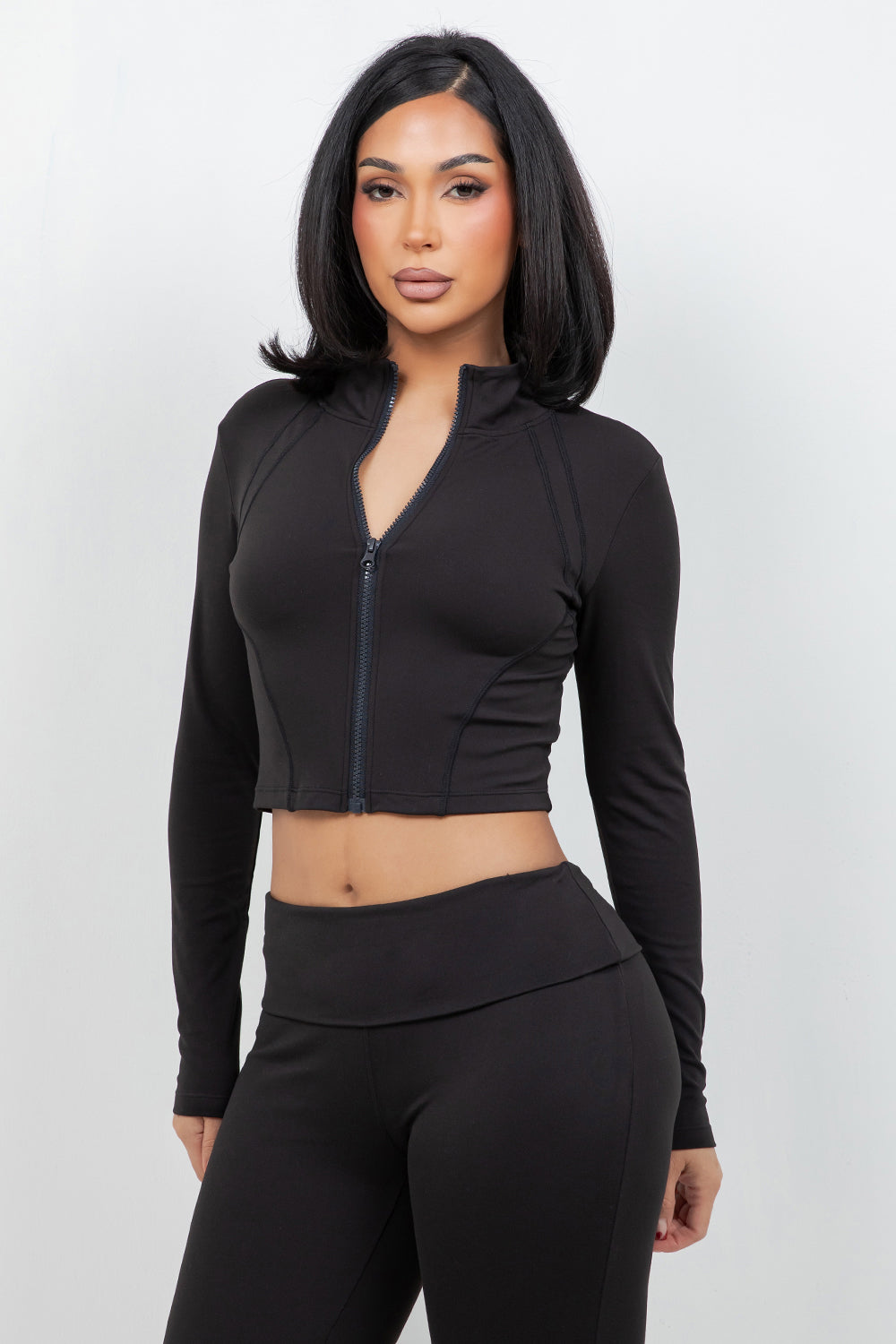 B’Agile Sculpt Zip Cropped Jacket