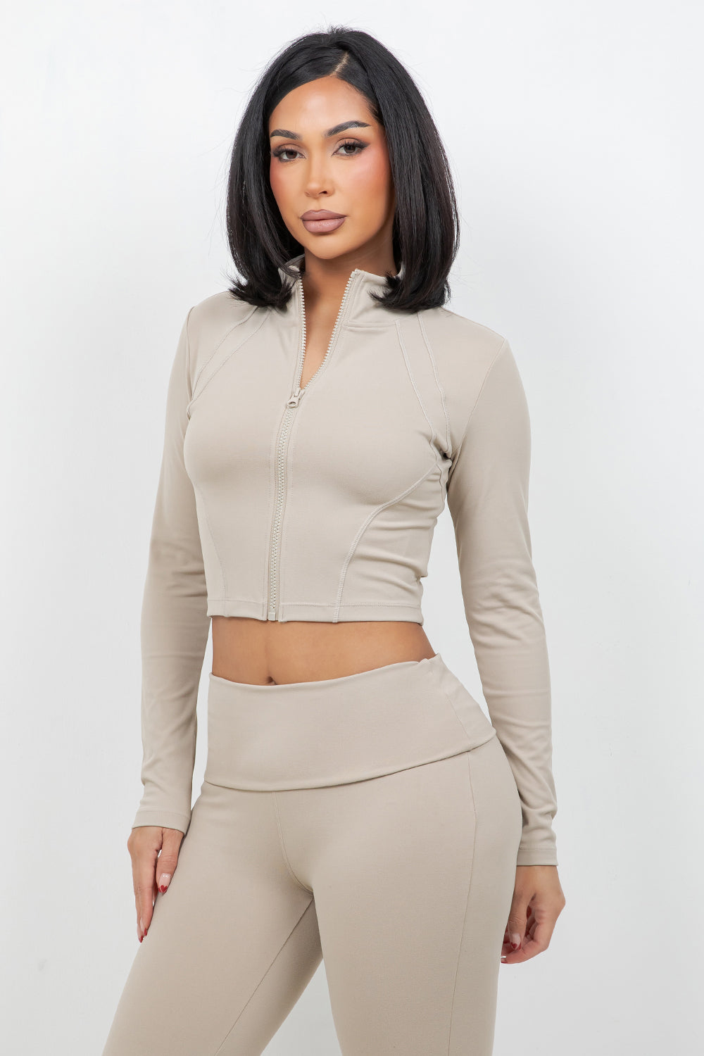 B’Agile Sculpt Zip Cropped Jacket