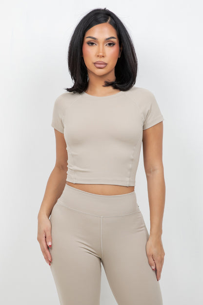 B’Agile Sculpt Fit Cropped Tee