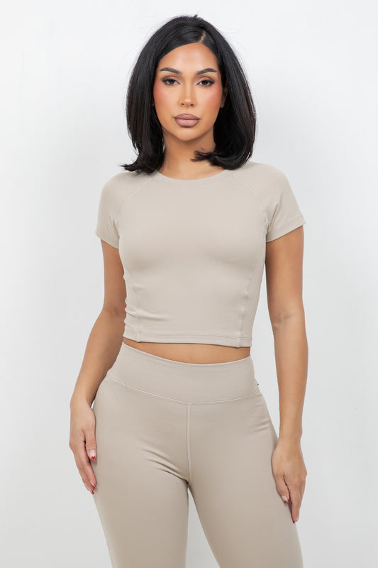 B’Agile Sculpt Fit Cropped Tee