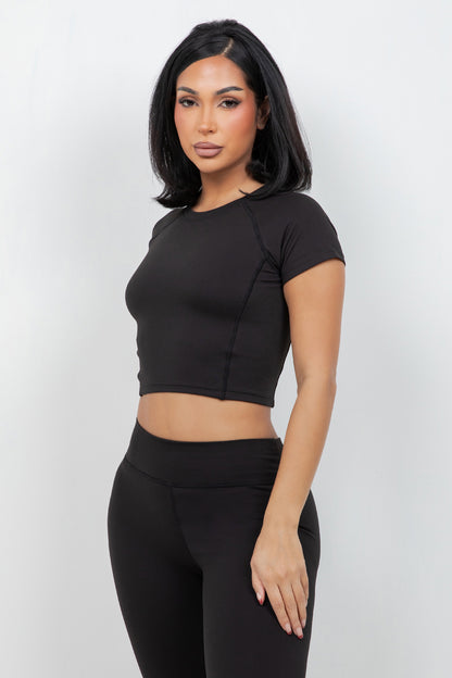 B’Agile Sculpt Fit Cropped Tee