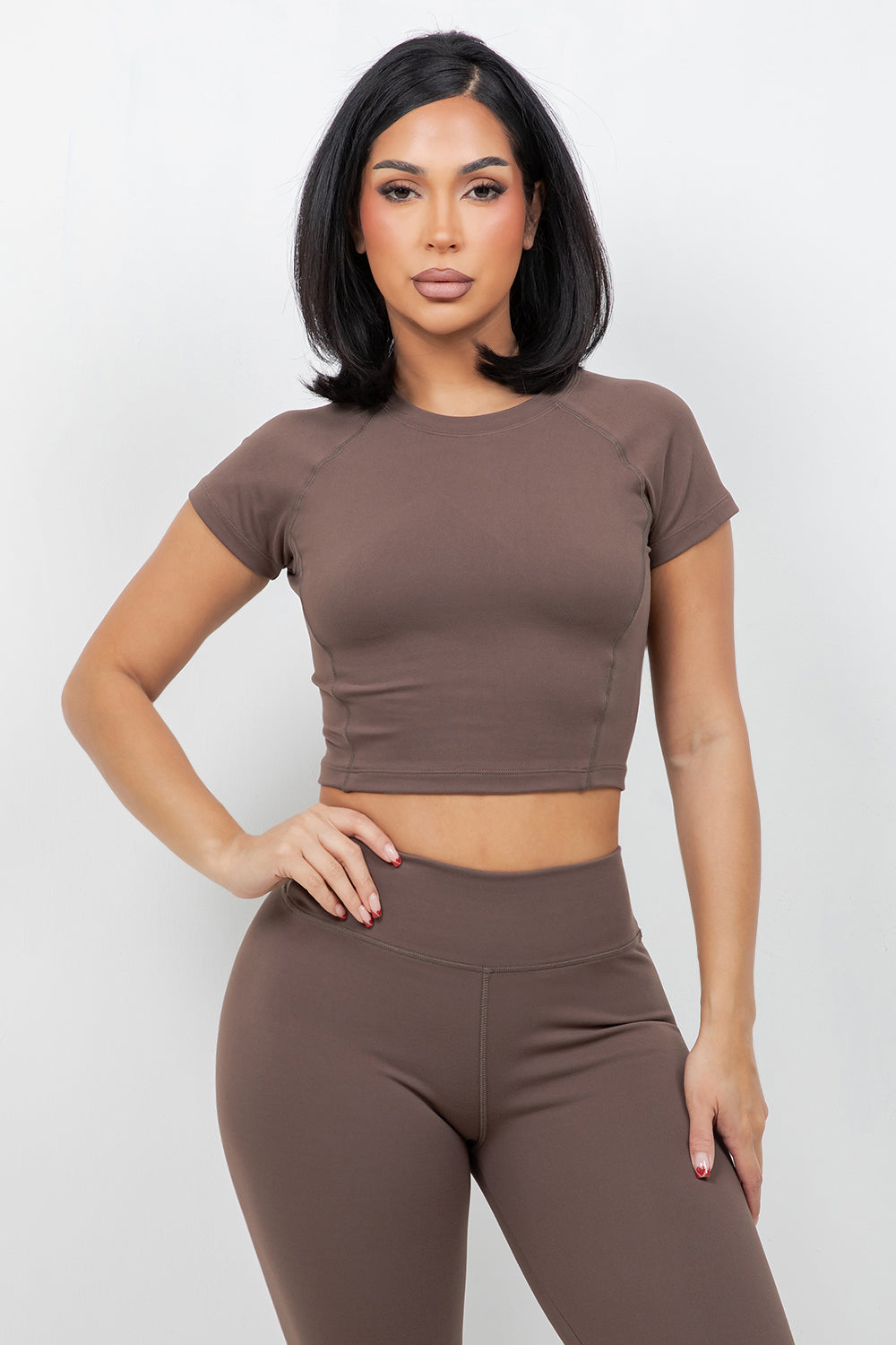 B’Agile Sculpt Fit Cropped Tee