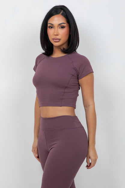 B’Agile Sculpt Fit Cropped Tee