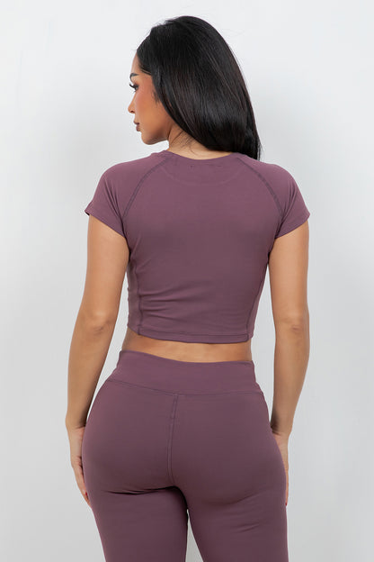 B’Agile Sculpt Fit Cropped Tee
