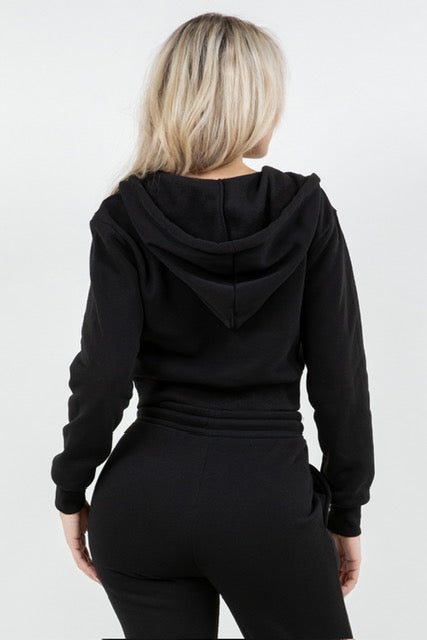 B’Agile Women’s Cropped Zip-Up Hoodie