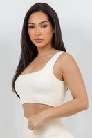 B’Agile Seamless Ribbed Contour Crop Tank