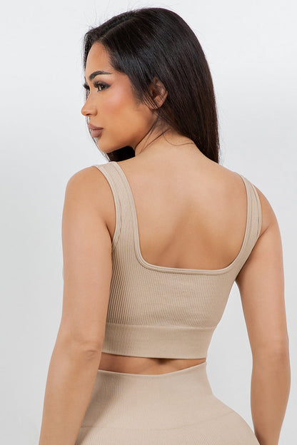 B’Agile Seamless Ribbed Crop Tank